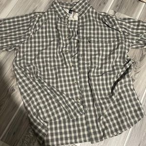 MENS XXL NORTH FACE SHORT SLEEVE BUTTON DOWN